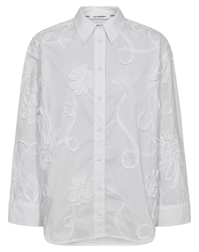 Co'Couture - Xavier CC Flower Skjorte - White